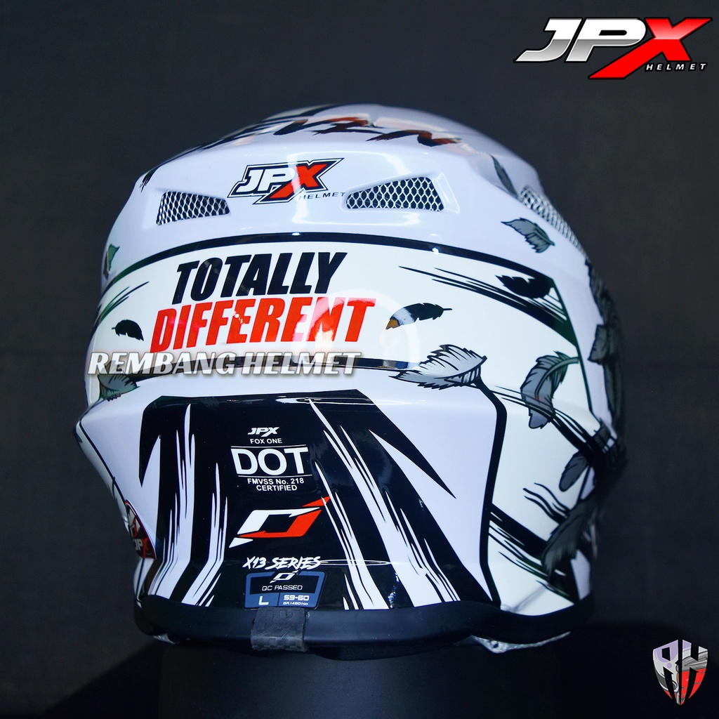 HELM JPX CROSS_FOX1 X13 - PEARL WHITE GLOSS PAKET GANTENG GOOGLE SNAIL HELM JPX KLX ORIGINAL HELMET MOTO TRAIL SUPERMOTO HELM FULL FACE MOTO CROSS TERBAIK TERMURAH-4