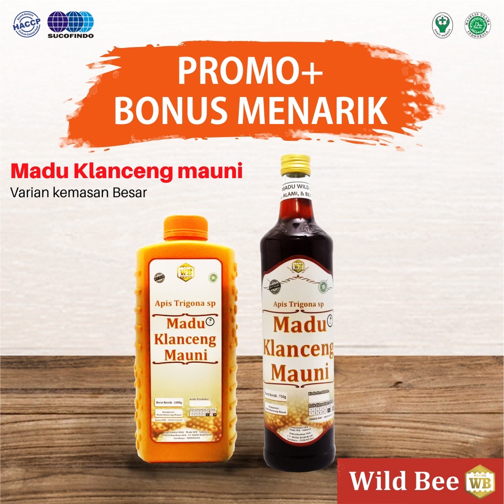 

Madu Klanceng Mauni // Garansi Murni // Asli 100% // Kemasan Besar // Wild Bee