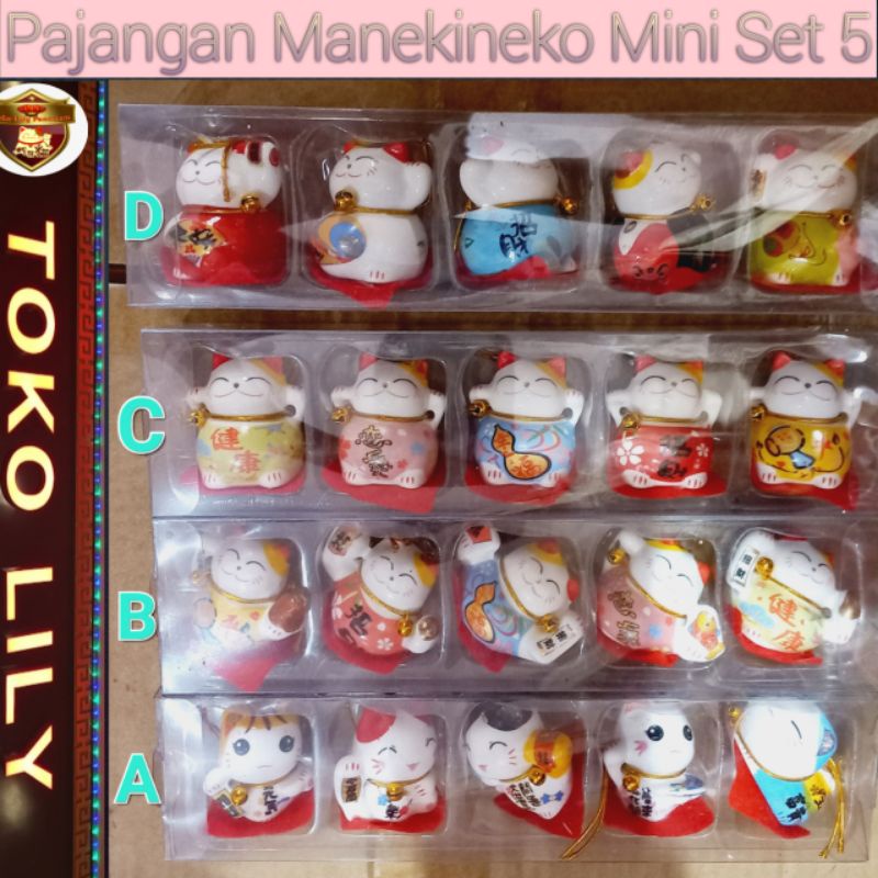 Kucing Ceramic MINI / Maneki Neko Mini