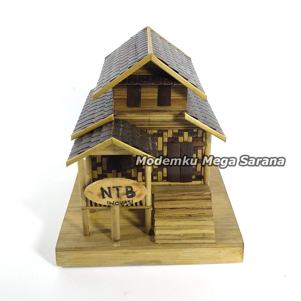 Miniatur Rumah Adat Ntb Nusa Tenggara Barat Inovasi Dari Bambu Shopee Indonesia