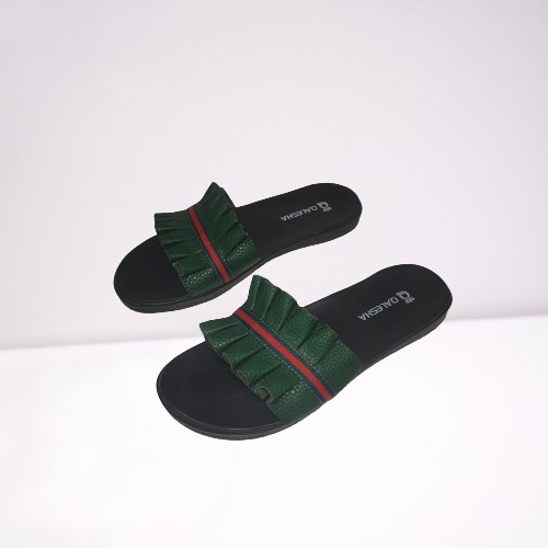 Insyira - Sandal Wanita Alena / Sandal Slop Wanita Non Slip Alas Hitam