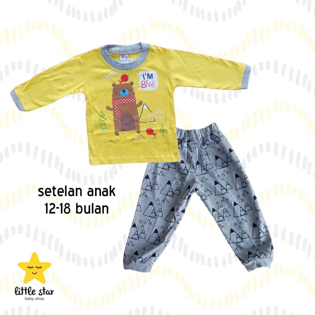 Kid Moda Piyama Anak | Setelan Panjang Anak | Baju Tidur Anak