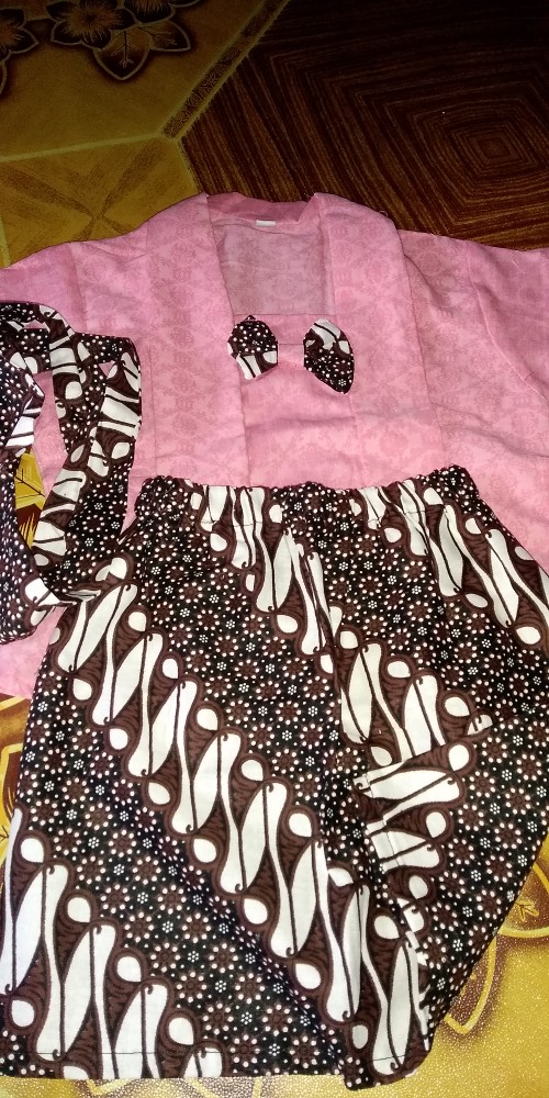 Kebaya Batik Anak (6 Bln-7 Tahun) Sml 3 Ukuran | Setelan Batik Anak | Kebaya Batik