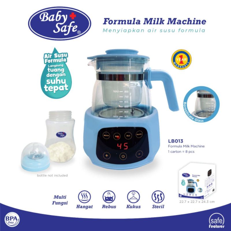 Baby Safe Formula Milk Machine LB013, mesin pembuat susu formula warmer