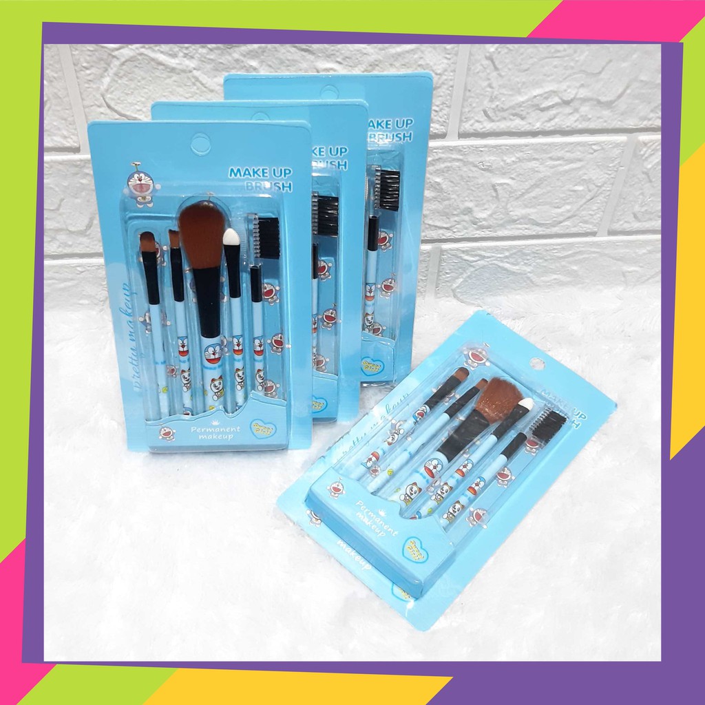 1128 [1set] Kuas make up muka / Kuas brush hias wajah