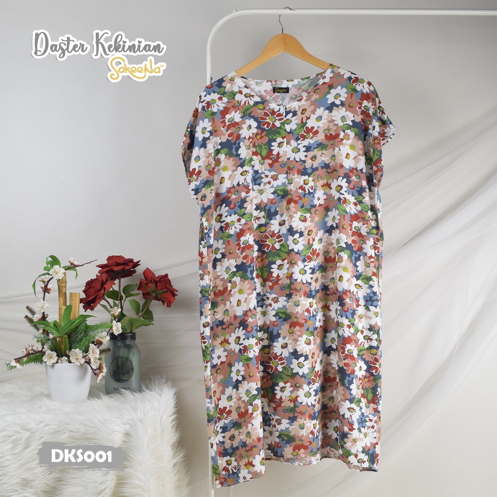 SAKEENA Daster Motif Kekinian Busui Jumbo Rayon Premium