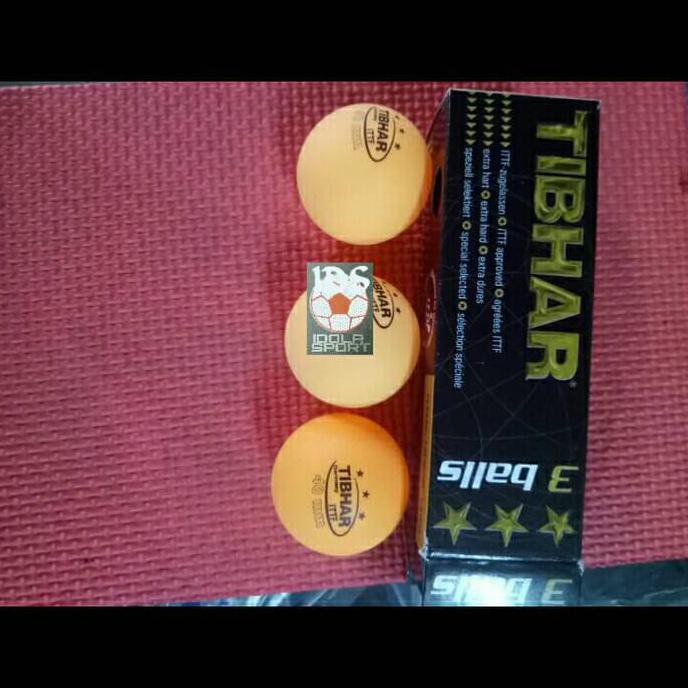 Sale Bola Pingpong / Tenis Meja Tibhar Isi 3 Kuning Terbaru