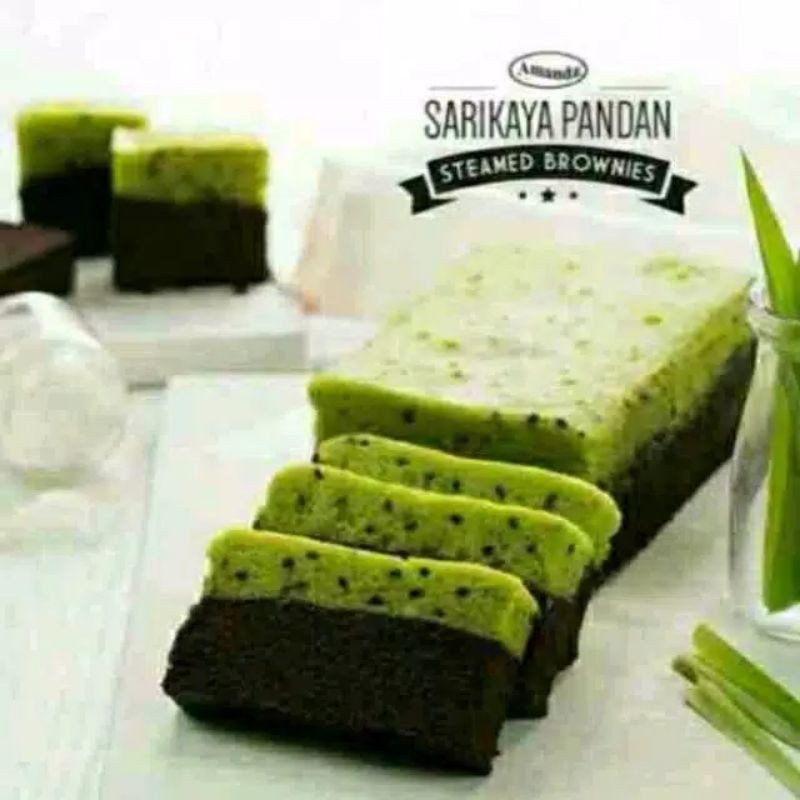 Brownies Amanda srikaya pandan no COD