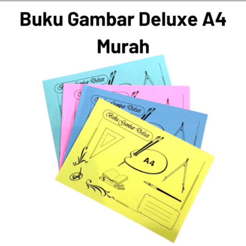 

BUKU GAMBAR DELUXE A4 TERMURAH || BEST SELLER