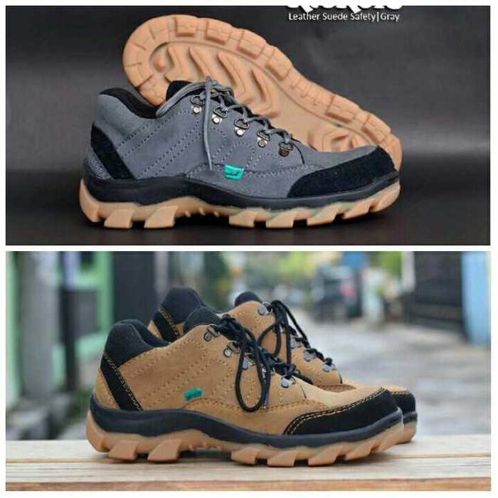  SEPATU  BOOTS SAFETY PRIA  SEPATU  SAFETY UJUNG BESI KICKERS 