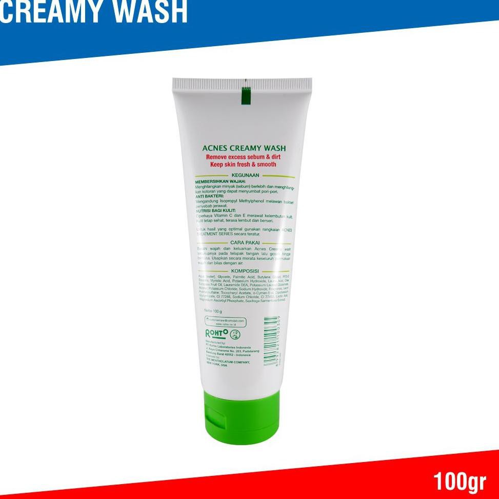 Rek0meded|Acnes Creamy Wash 100 gr |terupdate.,.,..
