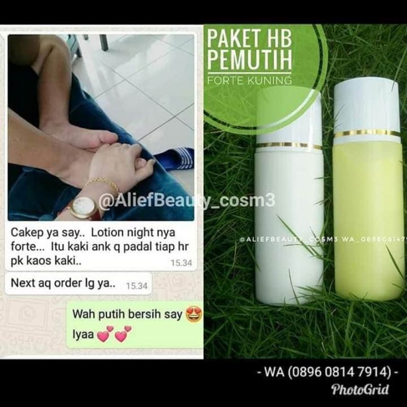 HB FORTE PEMUTIH AMPUH PERMANEN TANPA EFEK SAMPING