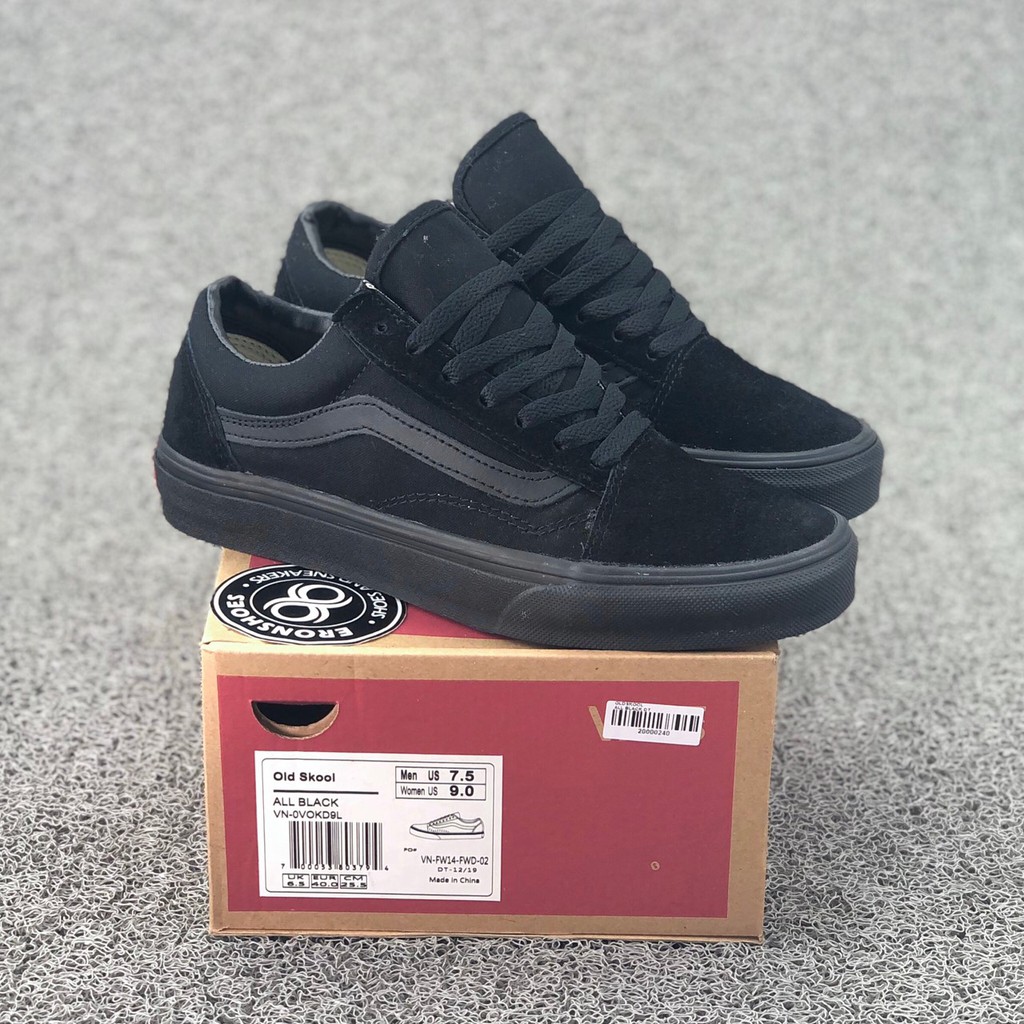vans old skool all black