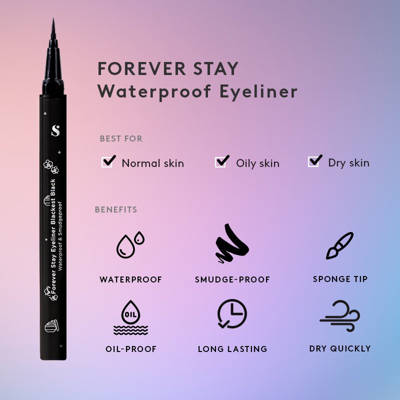 SOMETHINC FOREVER STAY WATERPROOF LIQUID EYELINER