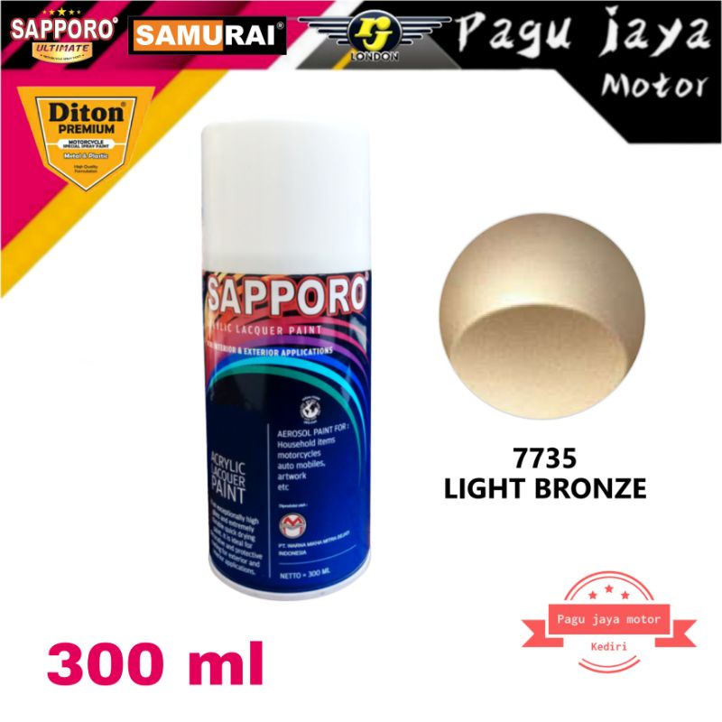 sapporo cat semprot light bronze 300ml spray paint