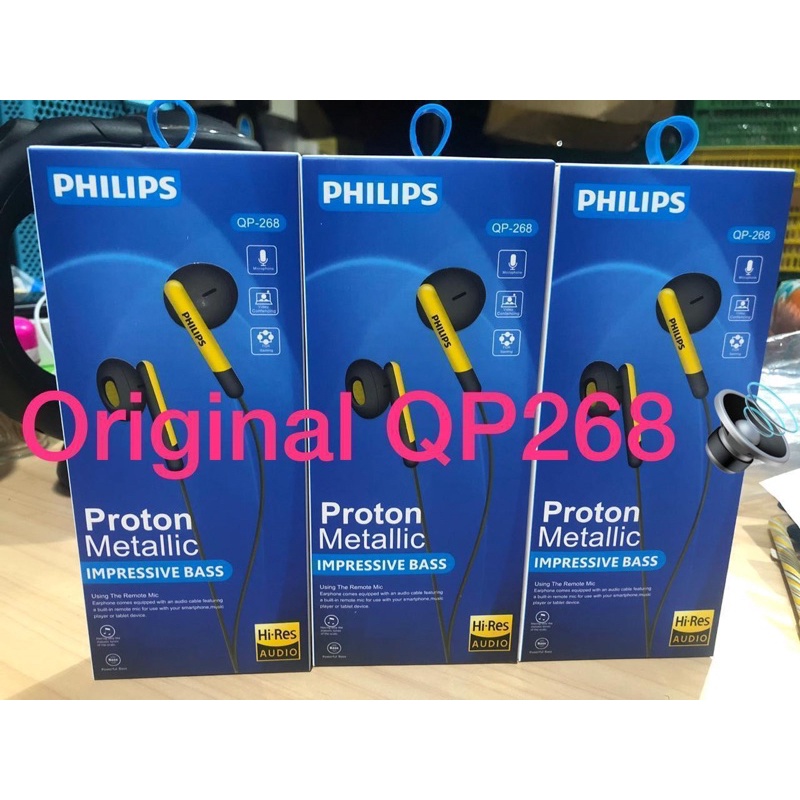 HANDSET MURAH HEADSET HENSET HENSED HANSET HANSED EARPHONE HANDSFREE Philips QP268