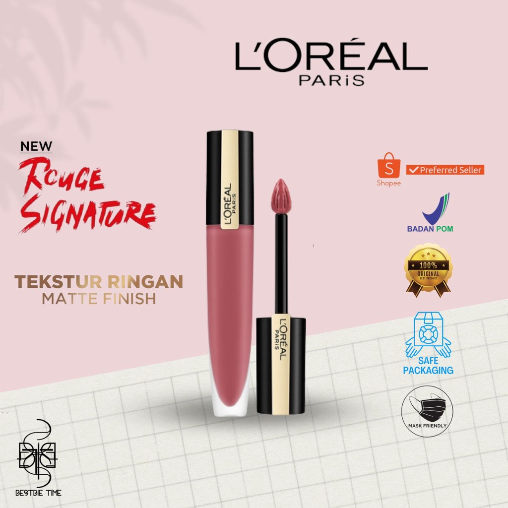 (SALE) LOreal Paris Rouge Signature Liquid Matte Lipstik