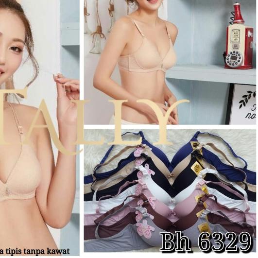 ← BRA BH Murah Tanpa Kawat Bahan Halus Big Size 36-42 TALLY 6329 - Hitam, 38 ♂