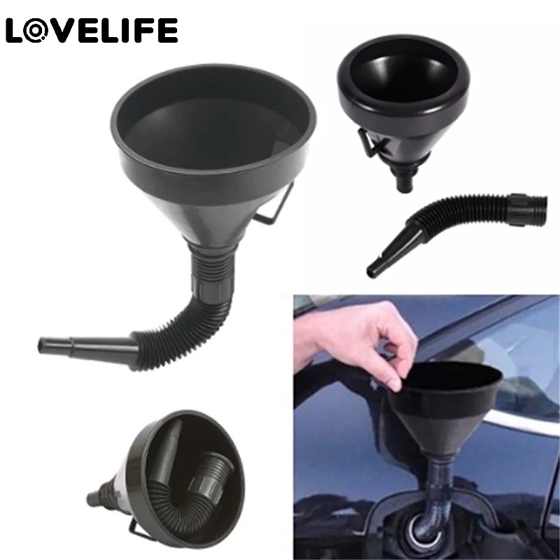 2in1 Corong Filter Oli / Bahan Bakar / Bahan Bakar Mobil / Motor Universal Dengan Saringan Bisa Dilepas Others