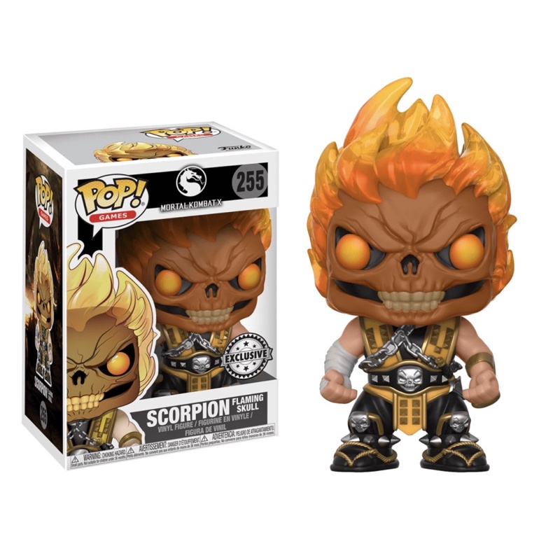 Funko Pop Scorpion Flamming Skull Mortal Kombat X 255