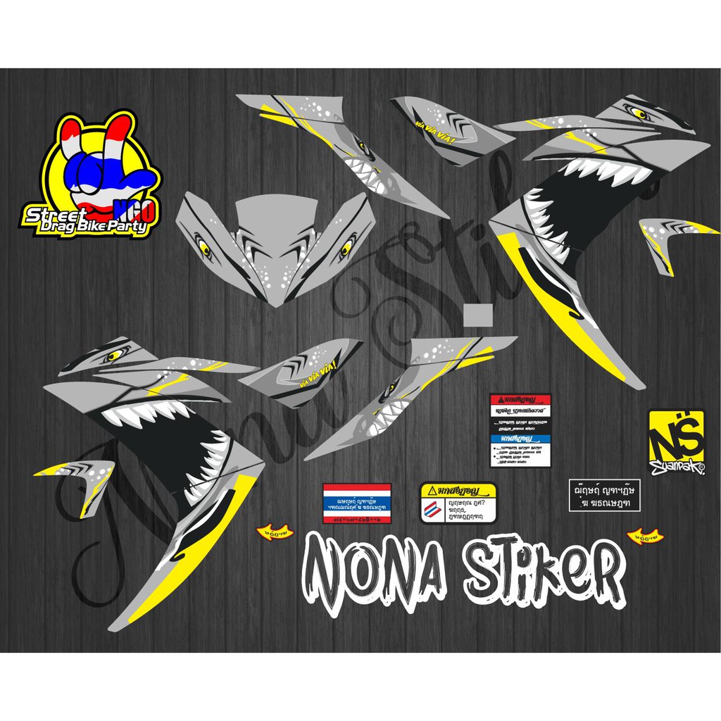 STIKER STRIPING DECAL YAMAHA R 25