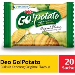 

Biskuit Kentang Go Potato Rasa Original 20x10 gram