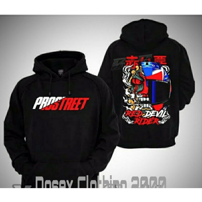 HOODIE PROSTREET RED DEVIL RIDER