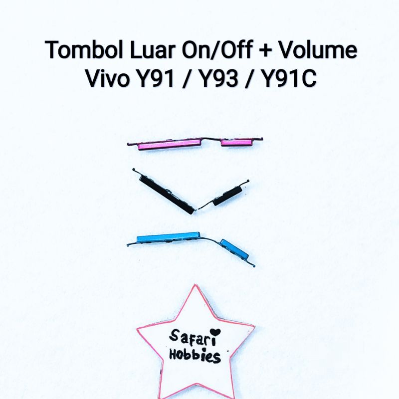 Tombol Luar Vivo Y91 / Y93 / Y91C On/Off + Volume