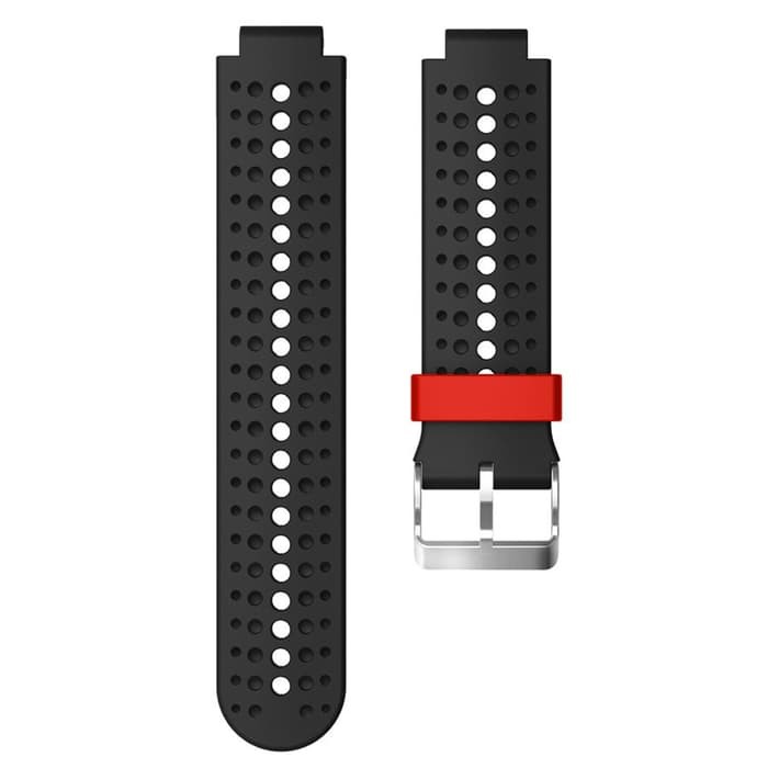 STRAP BAND GARMIN FORERUNNER 25 BLACK RED, tali jam FR 25