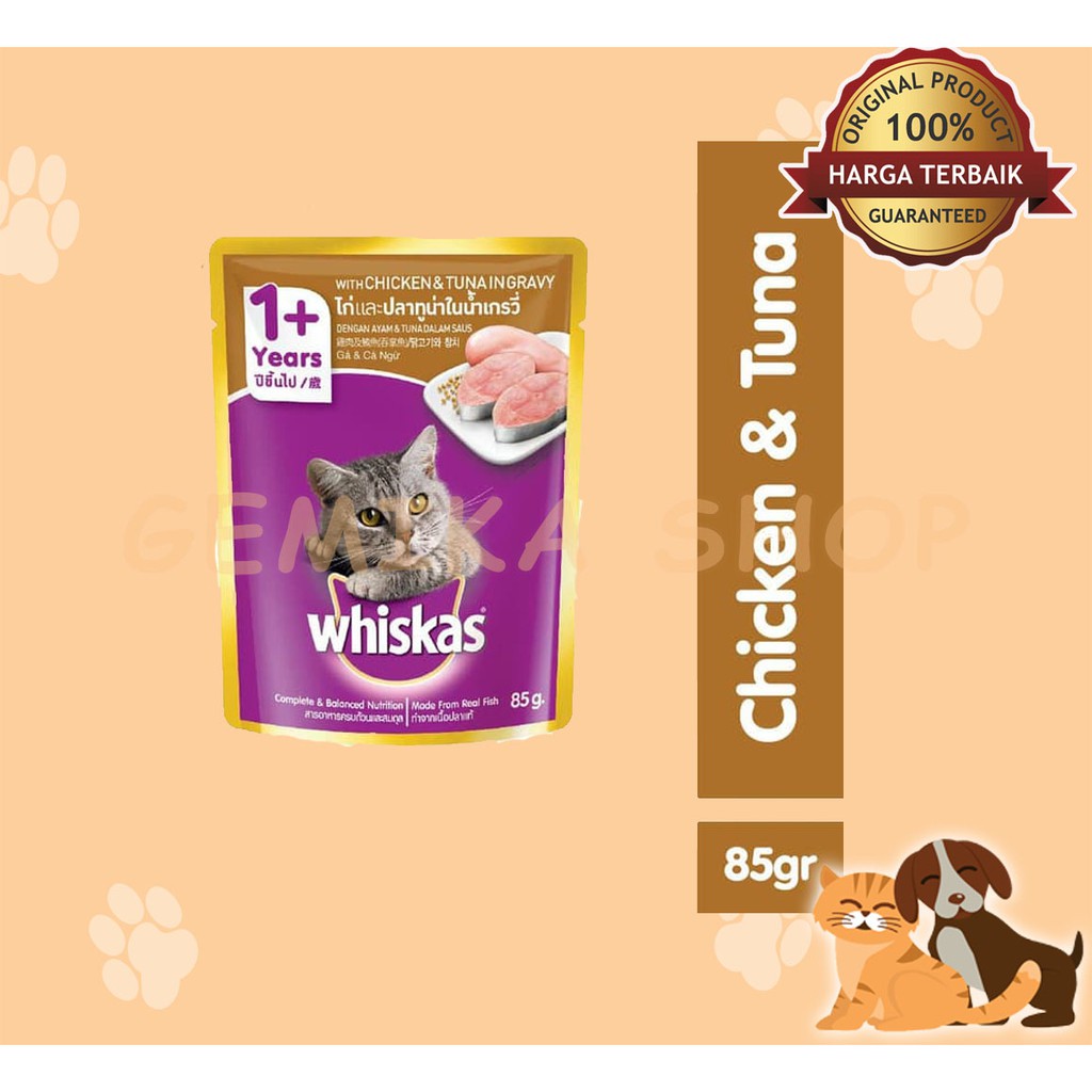 WHISKAS ADULT 85 GR | MAKANAN KUCING | CAT FOOD