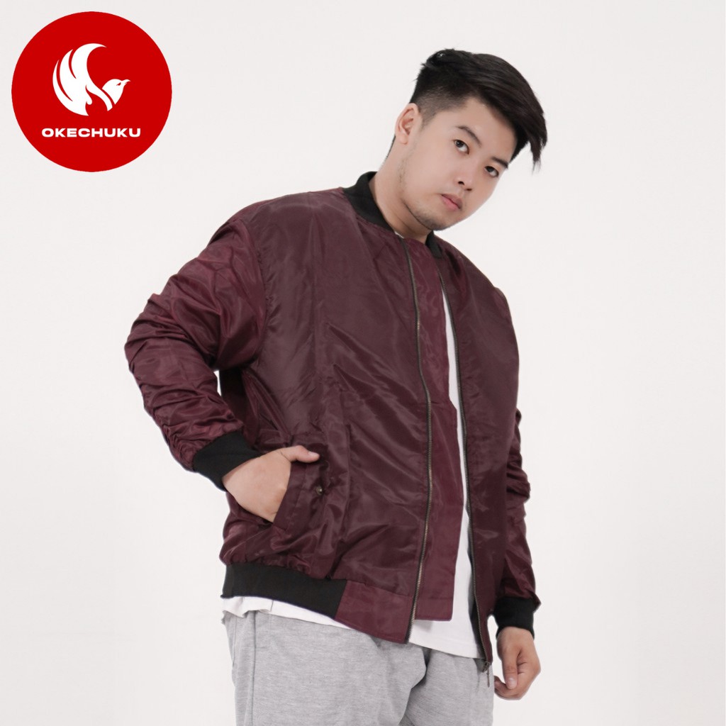 OKECHUKU Bomber Jaket Big Size Jumbo Jacket Pria