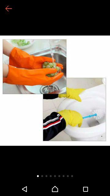 Sarung Tangan Cuci Piring Anti Air Rubber Hand Glove