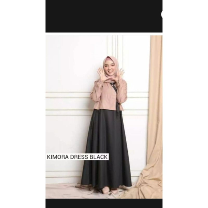 baju gamis kimora dress/pakaian wanita modern terbaru