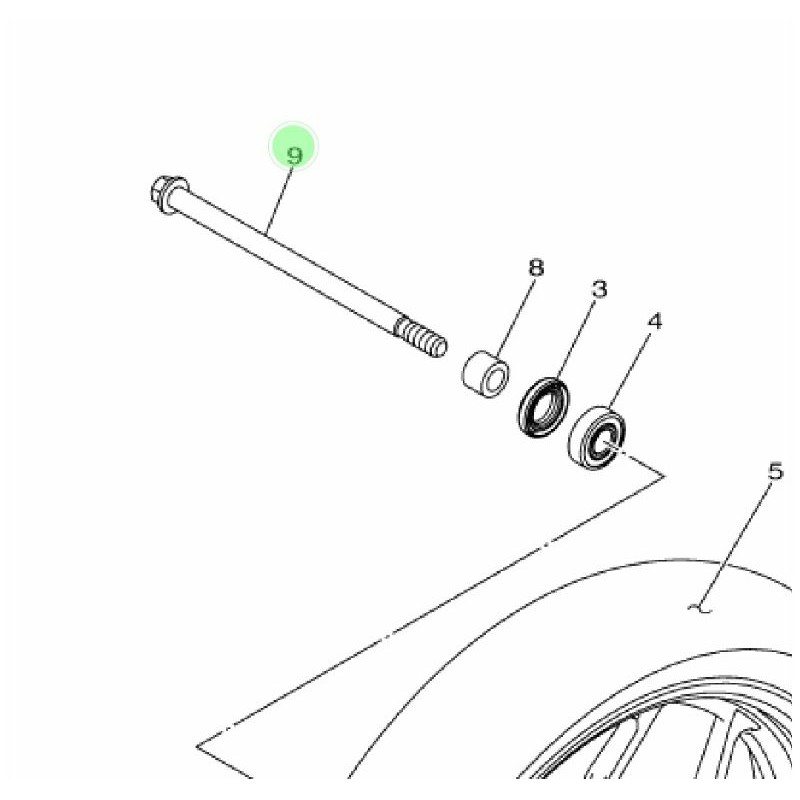 as roda depan r25 mt25 original yamaha