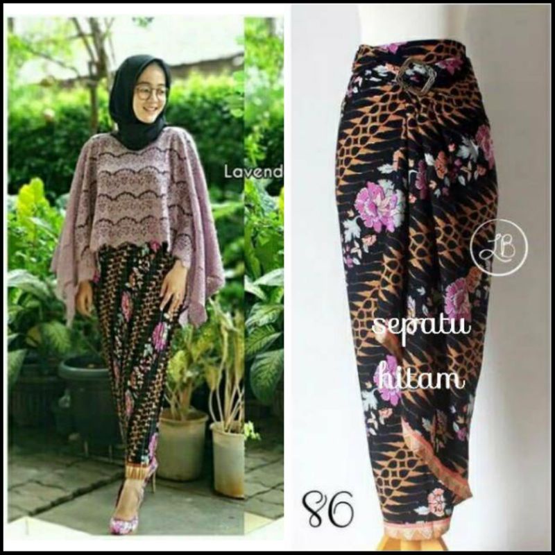 COD SETELAN KEBAYA CAPE BROKAT mewah kebaya Bridesmaid seragaman pager ayu kebaya wisuda Kebaya jumbo-SET CAPE LAVENDER