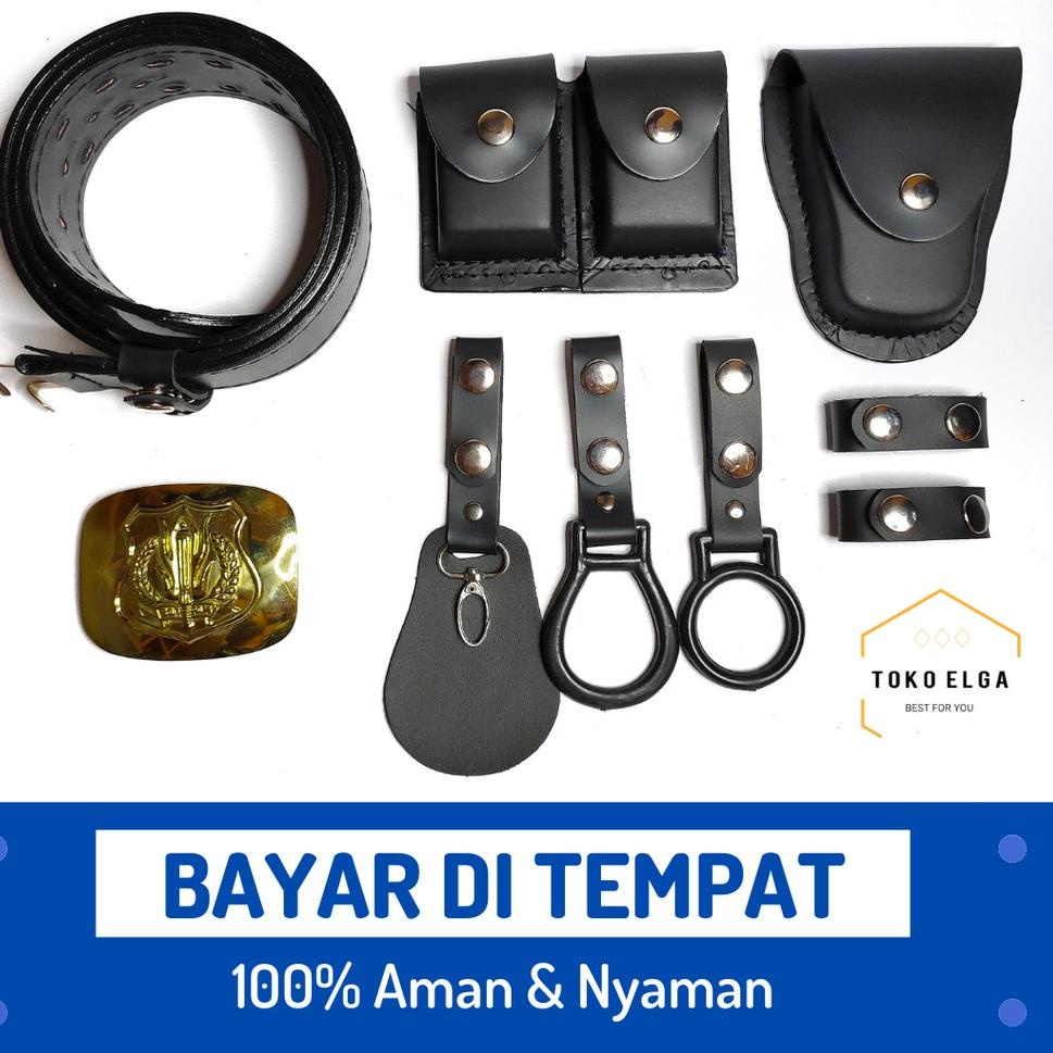 KOPEL SABUK SECURITY KULIT FULLSET BANGKOL | SABUK SECURITY SATPAM LENGKAP [PWD.21Jl22n]