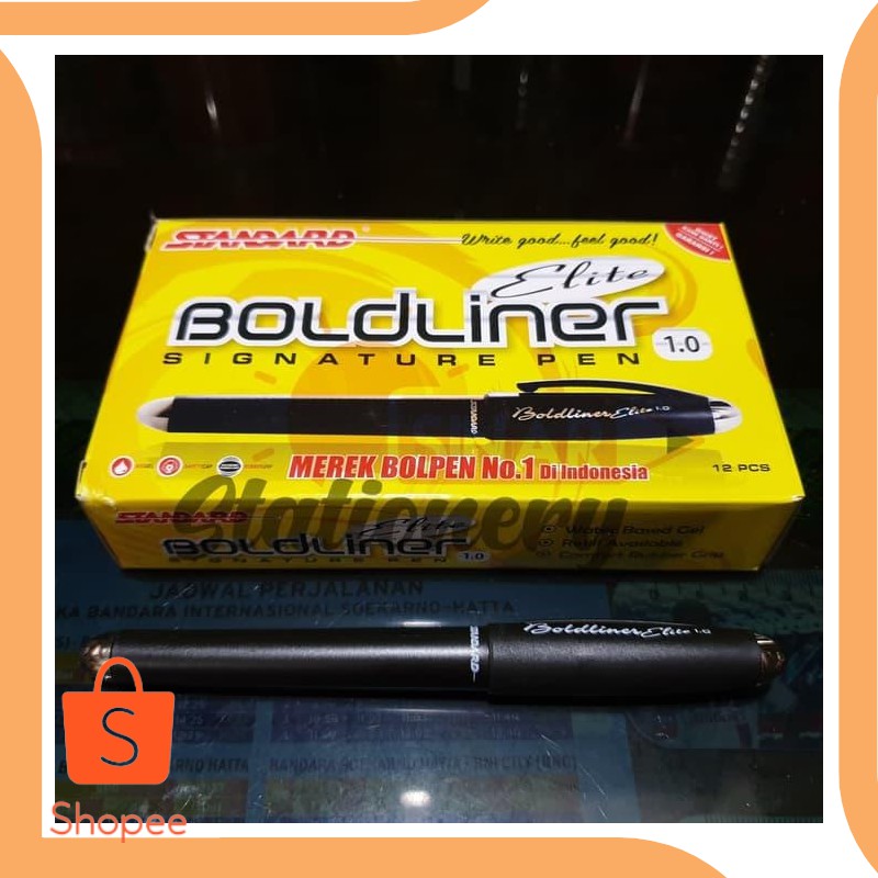 

Promo perkakas Pulpen boldliner elite standard 1.0 hitam 1pak isi 12pc 19DEZ Diskon
