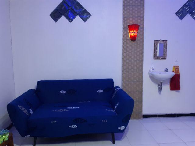 Cover Sofa 2 Seater Dudukan Import Elastis Stretch Sarung Penutup Pelindung Sofa