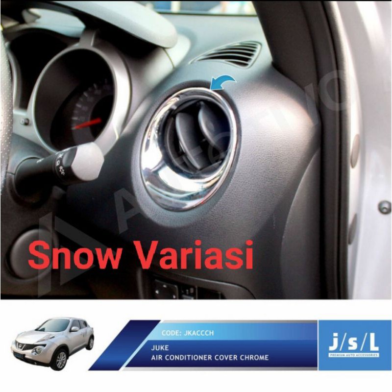 Ring AC Air Conditioner Nissan Juke Cover Chrome JSL