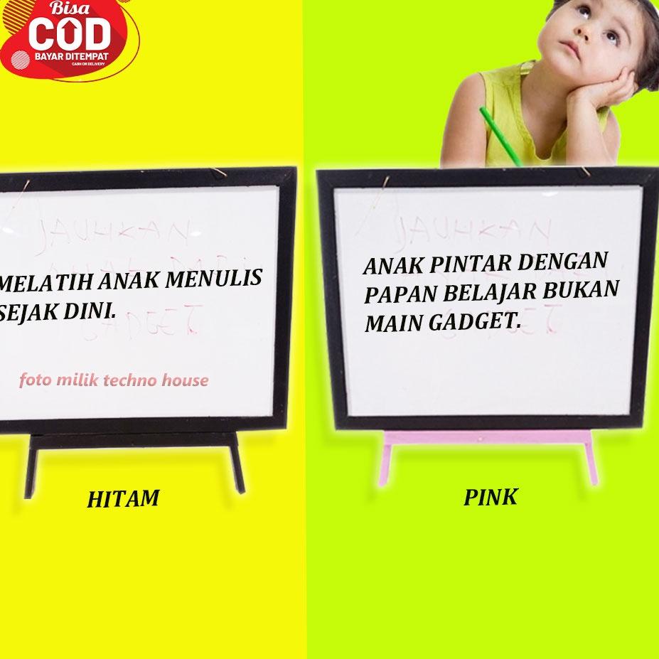 

RYC Papan Tulis Anak Whiteboard Penyangga Berdiri Ukuran 42cm x 32cm Gratis Spidol+Penghapus N961 (M