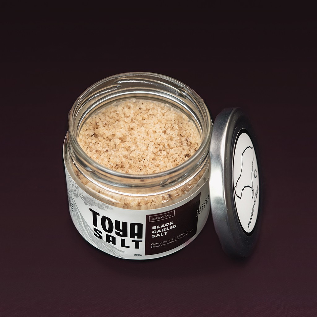 Special Black Garlic Sea Salt - Toya Salt / Garam Laut / Garam Bali / Black Garlic / Best Seller-1