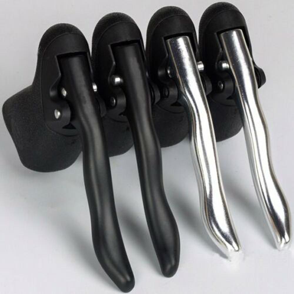 Lanfy Sepeda Rem Handle Dual-control Bike Drop Bar Sepeda Jalan Drop Stang Aluminium Bersepeda Tuas Rem