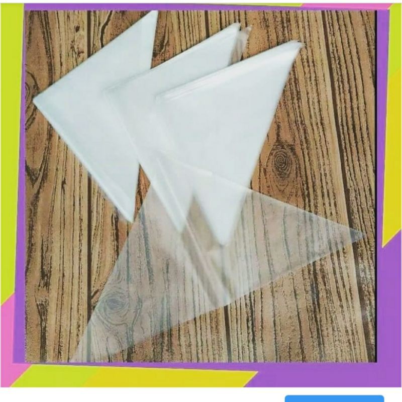 Jual Plastik Segitiga Plastik Piping Bag Isi Pcs Shopee Indonesia