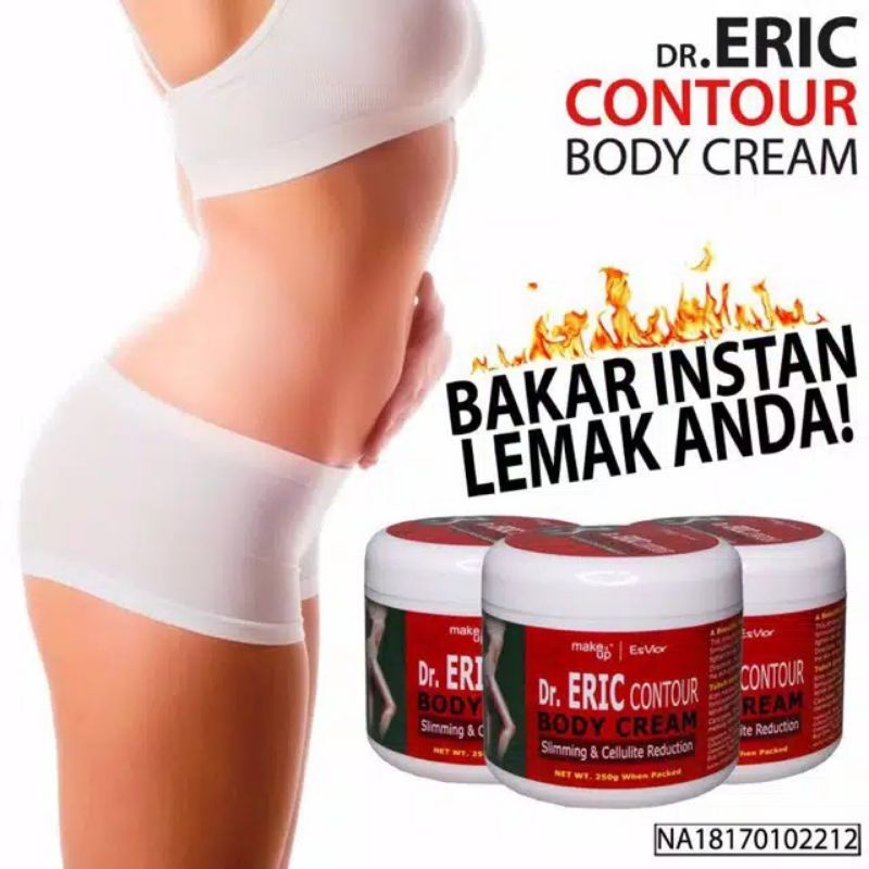 cream pelangsing badan tercepat ERIC CONTOUR BODY CREAM 250g