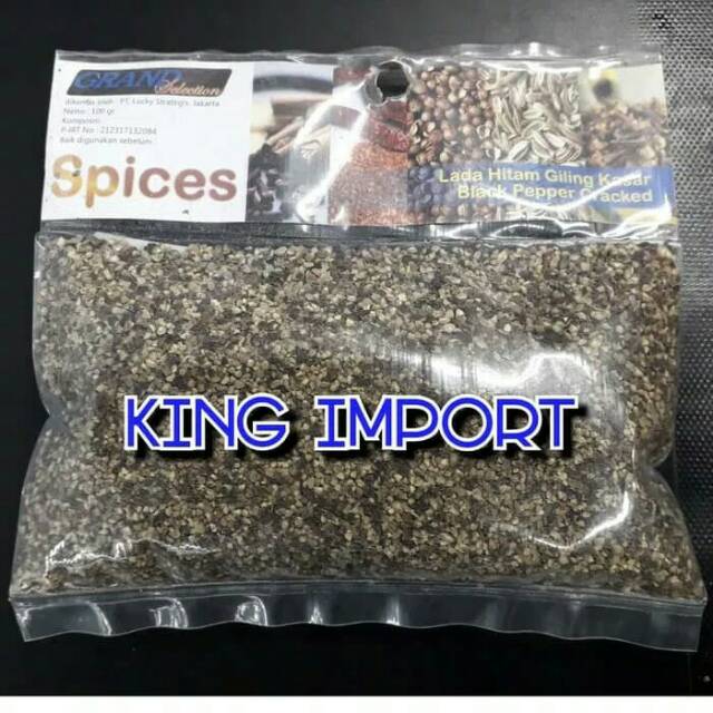 

Black Pepper Cracked 100gr Lada hitam giling kasar