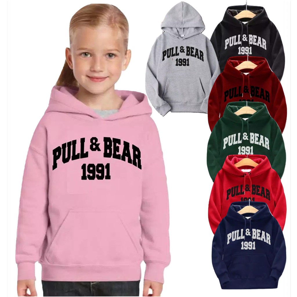 Sweater Hoodie ANAK Pull&amp;Bear Sweater Fleece Baju Anak Kekinian Unisex