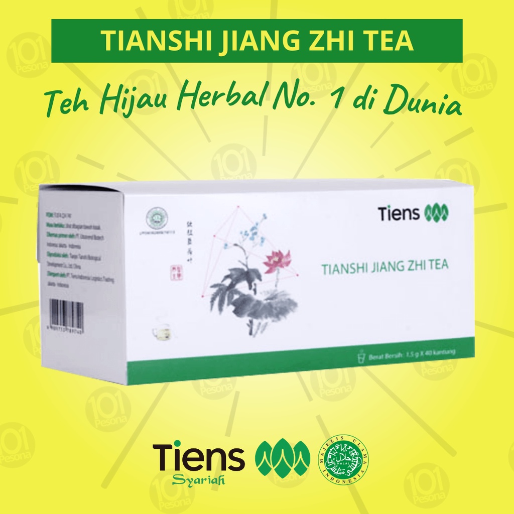 Tianshi Jiang Zhi Tea - Teh Hijau Pelangsing - Isi 40 Bungkus