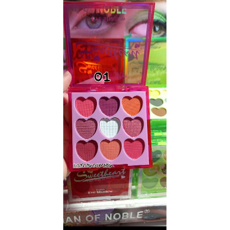 PROMO BESAR !!! EYESHADOW LOVE 9 WARNA SWEETHEART DARI IMAN OF NOBLE NO.8324C