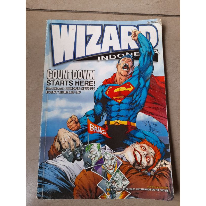 Majalah Wizard Cover Superman