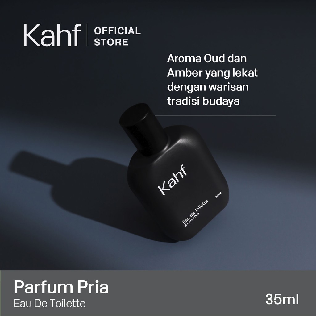 KAHF Parfum Pria cowok Revered Oud Eau de Toilette 35 ml humbling forest waterfall brotherhood